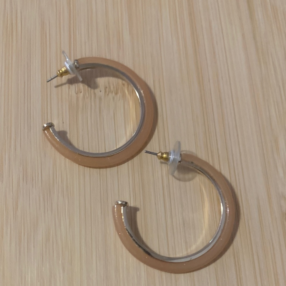 Elegant Gold and Silver Hoop Earrings
